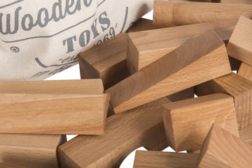 Wooden Story - Houten blokken - Natural - 50 stuks